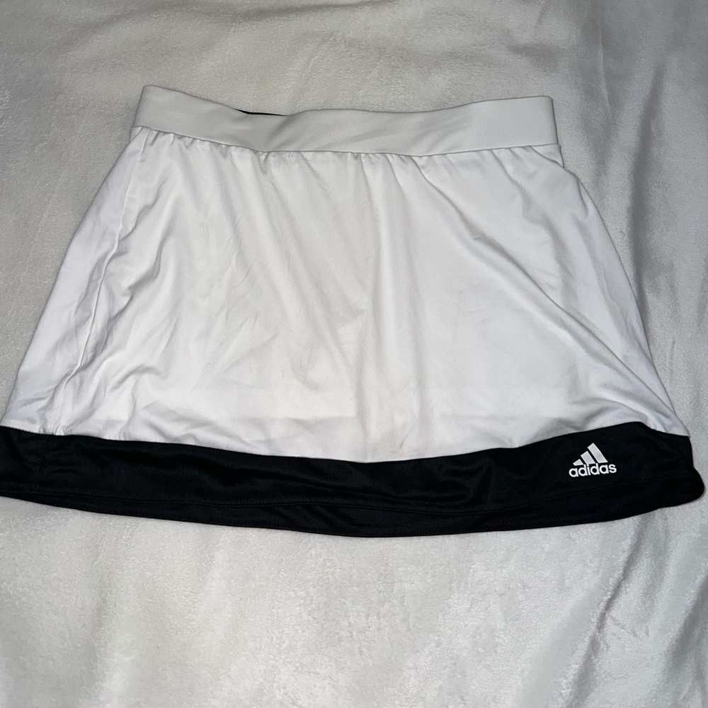 White Adidas tennis skirt